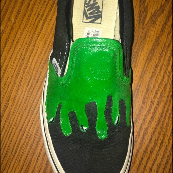 green custom vans